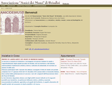 Tablet Screenshot of amicideimuseibrindisi.it